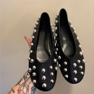 Black Studded Women's Shoes